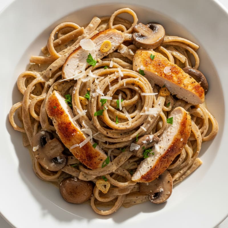 Truffle Mushroom Tagliatelle with Parmesan
