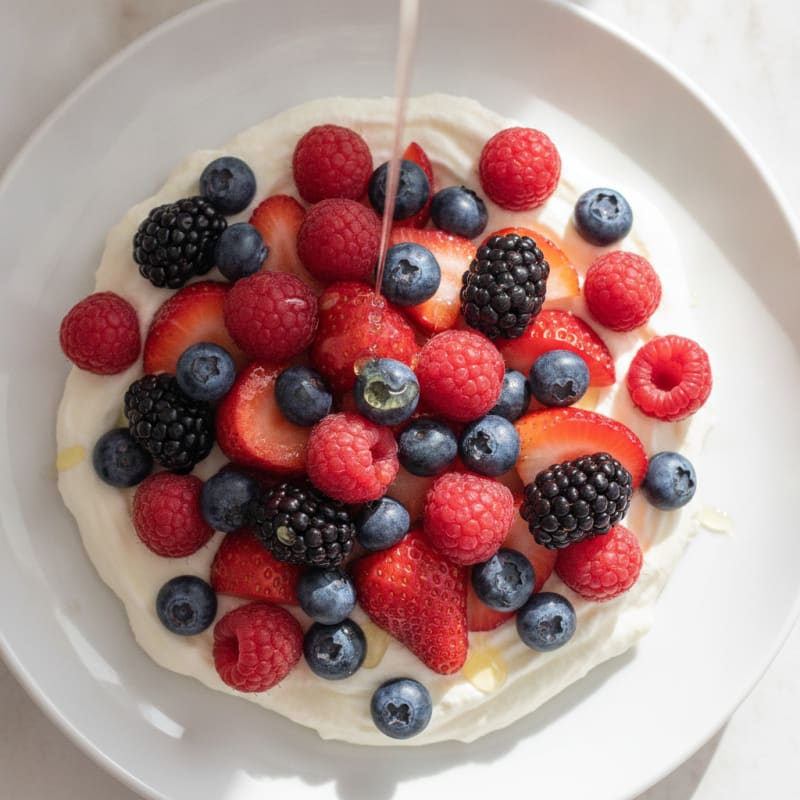 Silky Greek Yogurt Protein Mousse with Mixed Berries