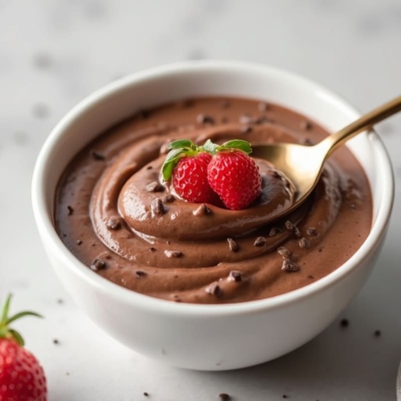 Silky Chocolate Protein Pudding with Greek Yogurt