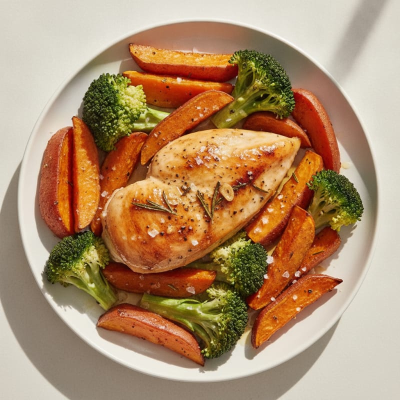 Herb-Roasted Chicken with Roasted Vegetables