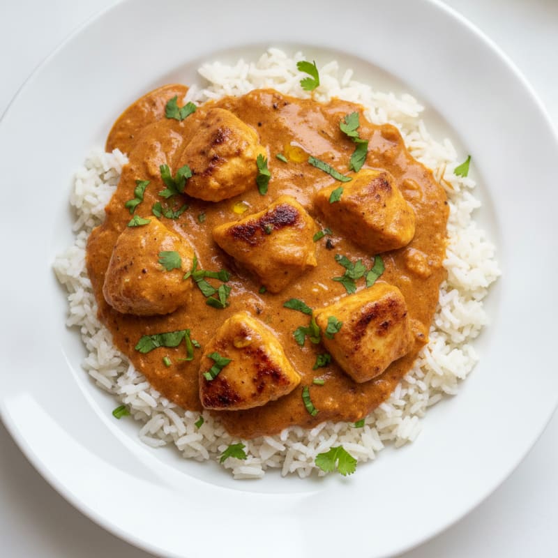 Indian Spiced Chicken with Tomato Cream Sauce