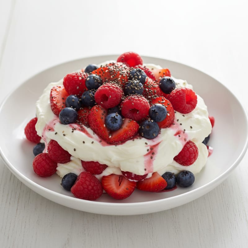 Greek Yogurt Protein Parfait with Mixed Berries