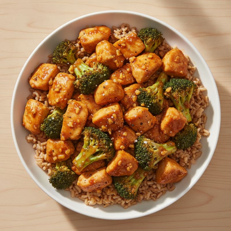 Sweet Chili Chicken and Broccoli Bowl
