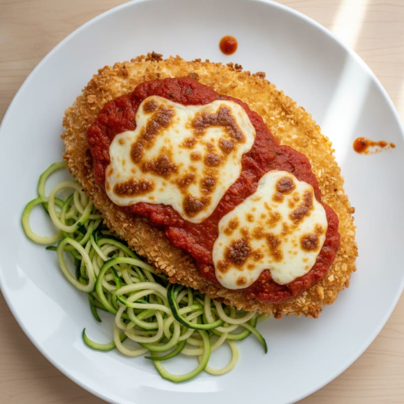 Crispy Chicken Parmesan with Marinara