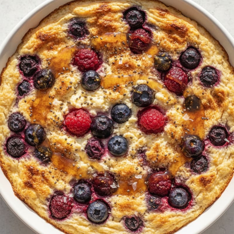 Baked Berry Cottage Cheese Bowl