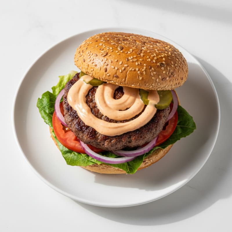 Classic Beef Burger with Secret Sauce