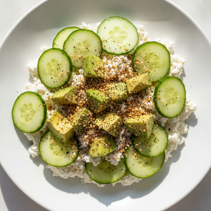 Savory Everything Bagel Cottage Cheese Bowl