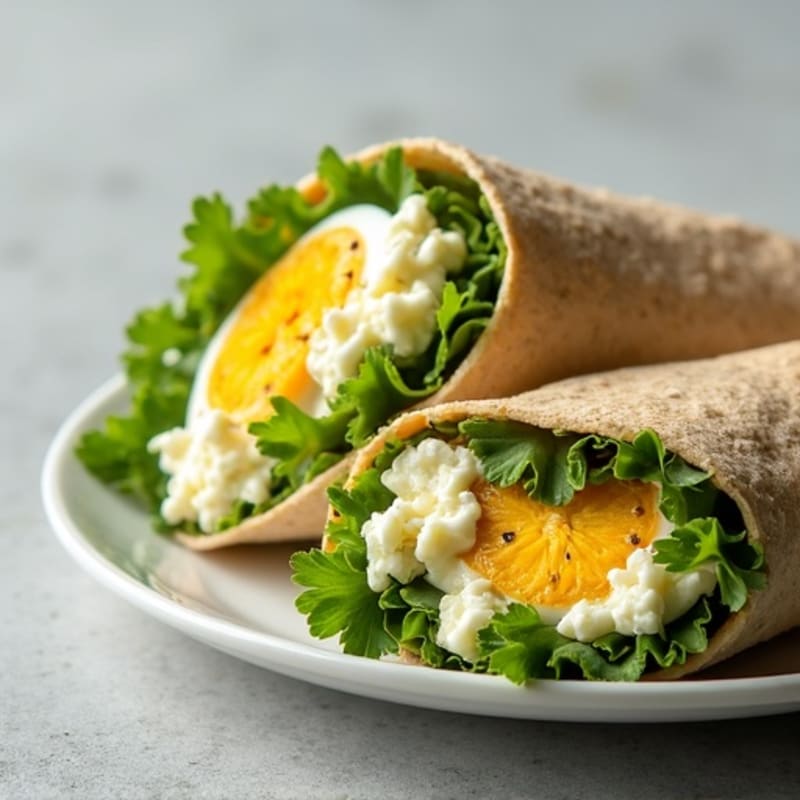 Creamy Fresh Herb Egg Salad Wraps