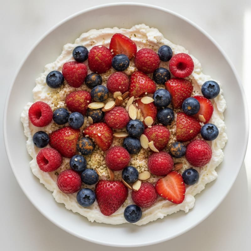 Cottage Cheese Berry Breakfast Bowl