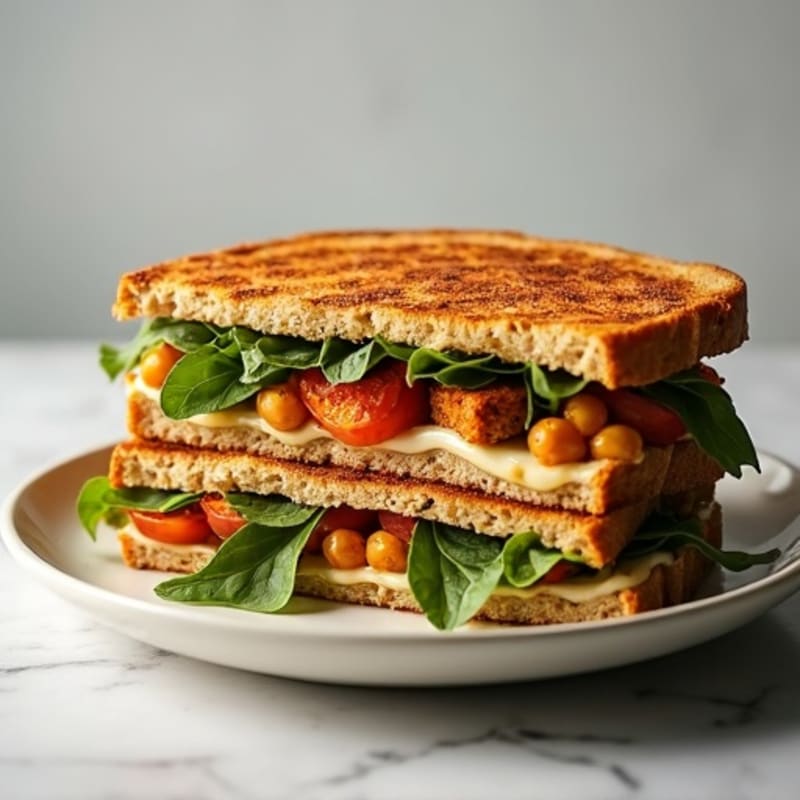 Crispy Roasted Vegetable Panini