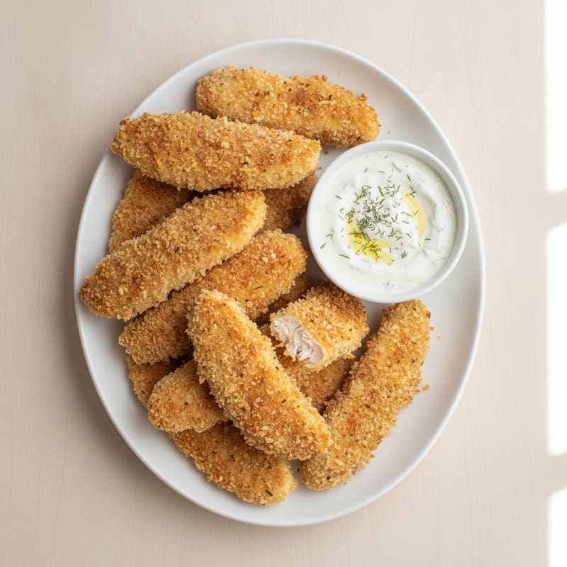Parmesan-Crusted Chicken Fry Dippers