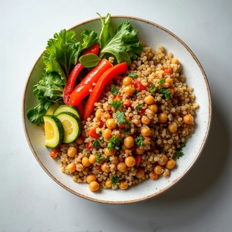 Savory Turkey Mince and Roasted Vegetable Bowl