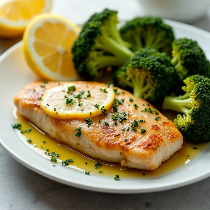 Sheet Pan Lemon Herb Chicken and Crispy Broccoli