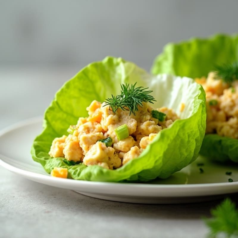 Fresh Herb-Loaded Egg Salad Lettuce Wraps