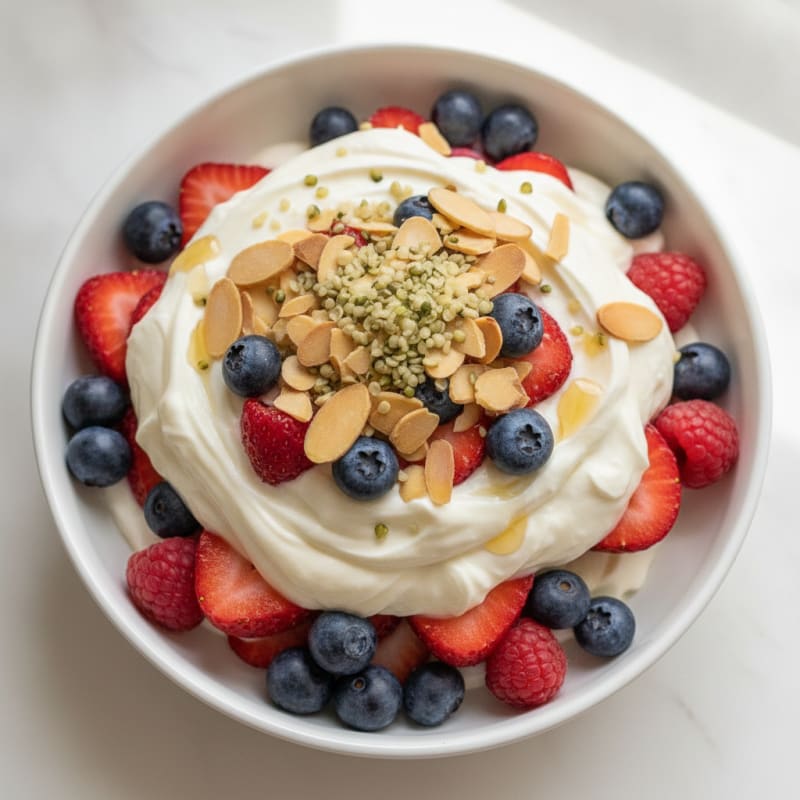 Creamy Greek Yogurt Protein Parfait with Mixed Berries