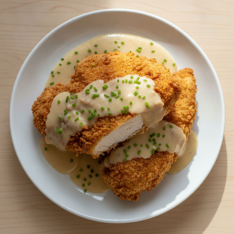 Buttermilk Fried Chicken with Creamy Gravy