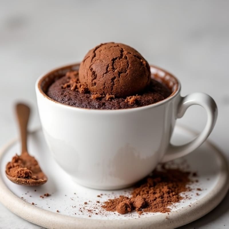 Protein-Rich Double Chocolate Mug Cake