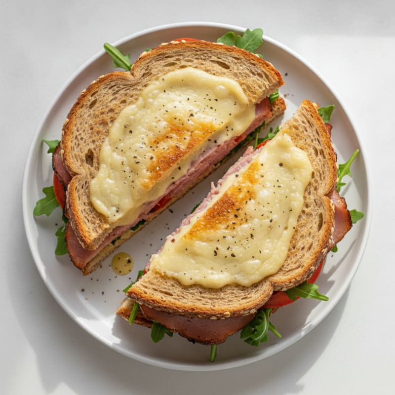 High-Protein Classic Ham and Swiss Sandwich