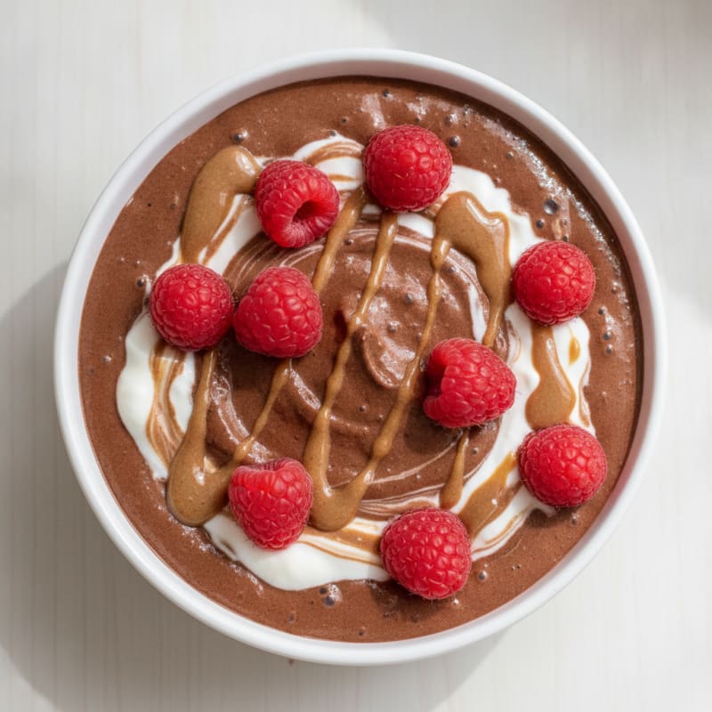 Silky Chocolate Protein Pudding with Greek Yogurt