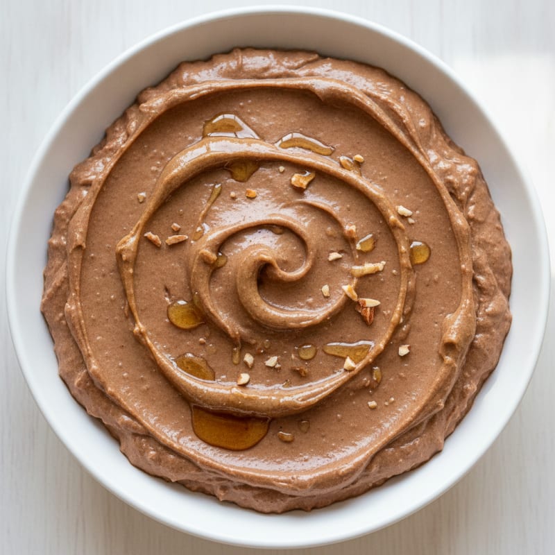 Creamy Cottage Cheese Protein Pudding with Cocoa and Almond Butter