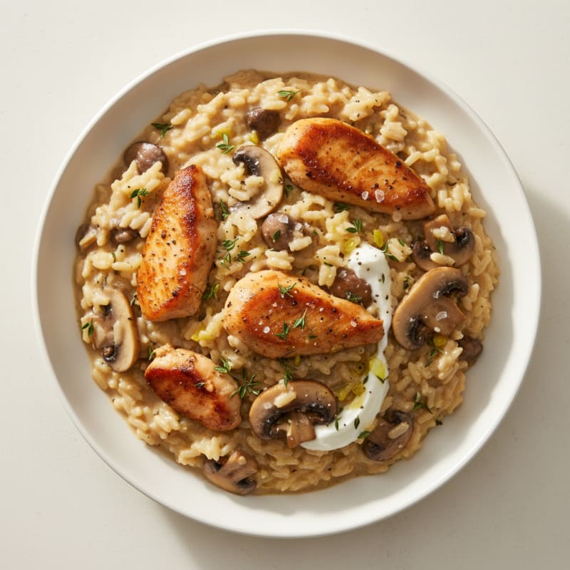 Creamy Mushroom and Parmesan Risotto