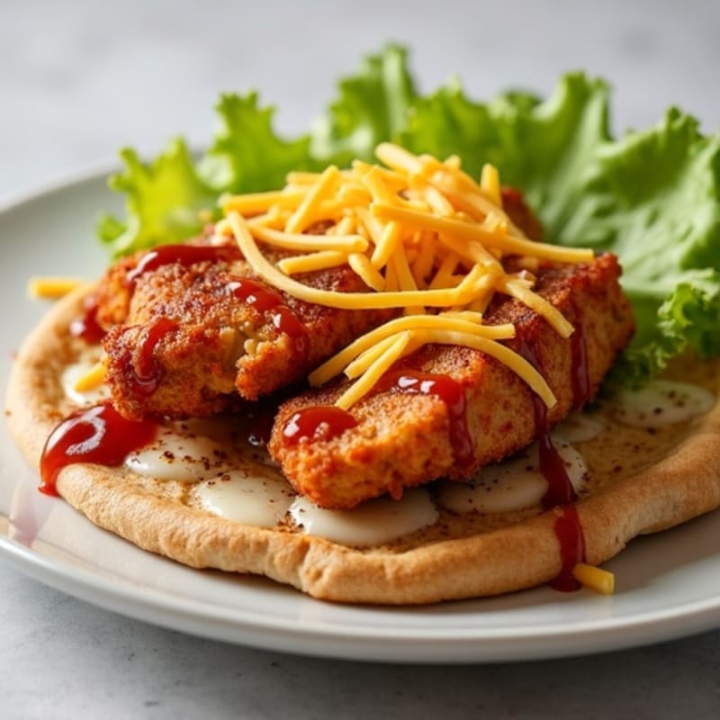 Crispy Chicken BBQ Flatbread