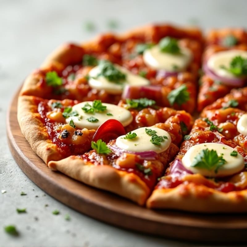 High-Protein BBQ Chicken Pizza