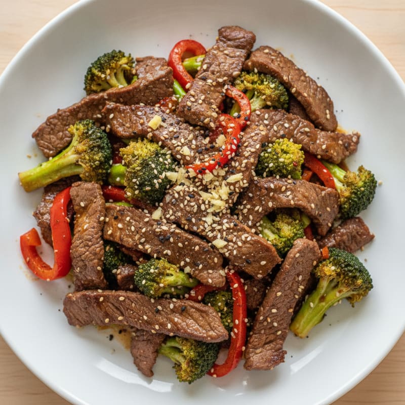 Sesame Beef and Broccoli Stir-Fry