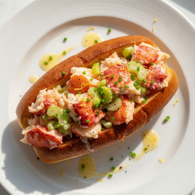 Maine Lobster Roll with Lemon Aioli