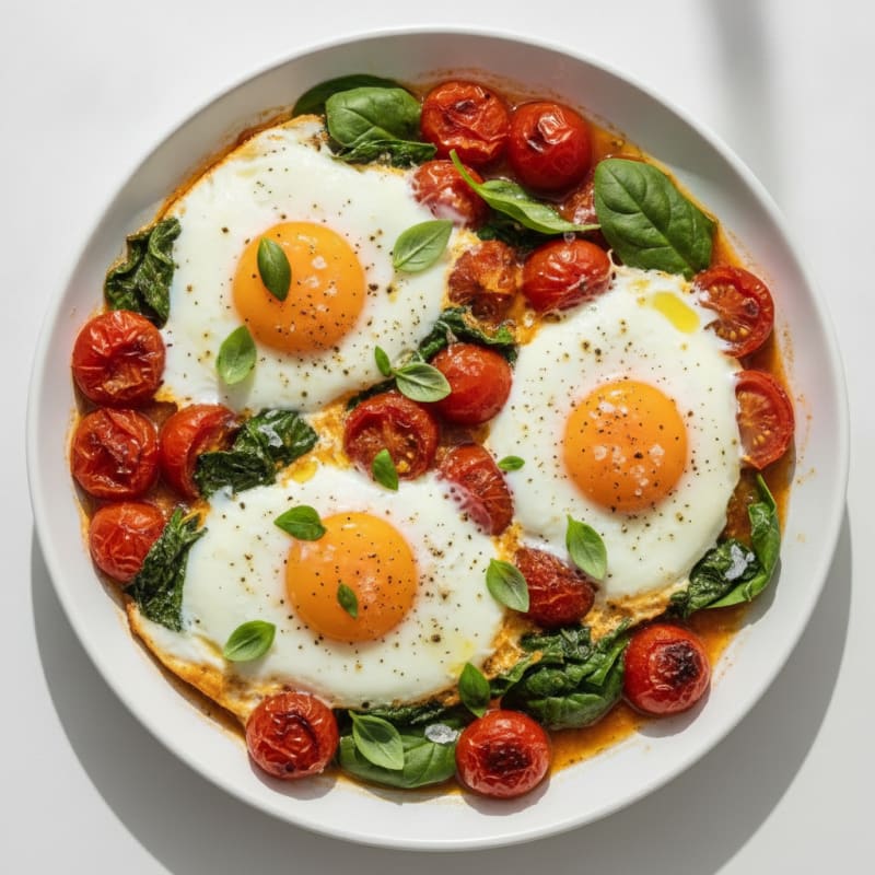 Baked Eggs with Roasted Tomatoes