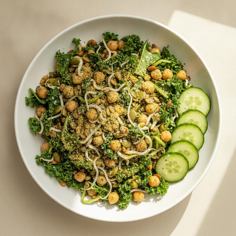 High-Protein Raw Vegan Power Bowl