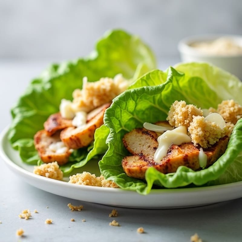 Grilled Chicken Caesar Lettuce Wraps