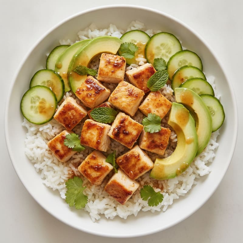 Chicken and Avocado Rice Bowl