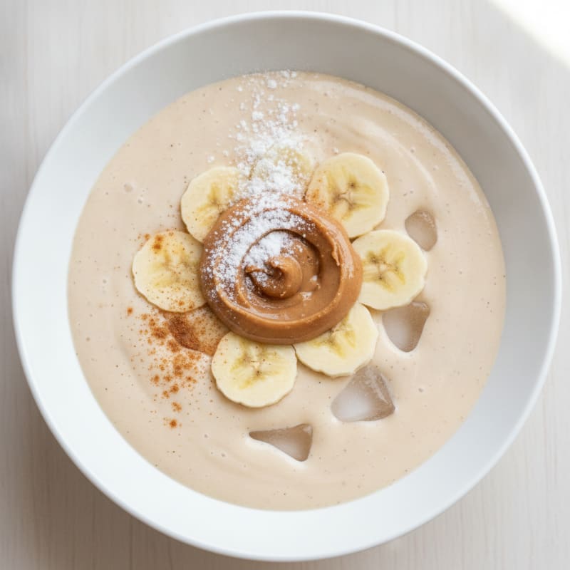 Vanilla Banana Peanut Butter Protein Shake