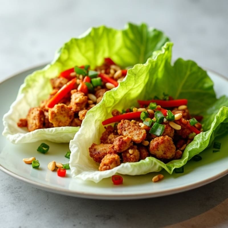 Crispy Chicken Lettuce Wraps