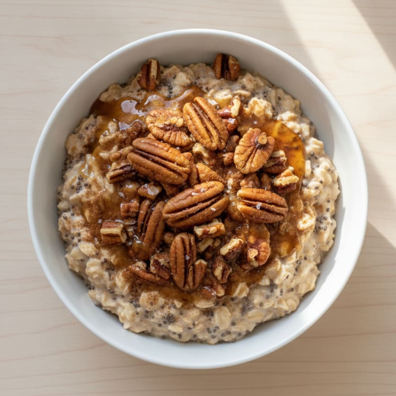 Maple Pecan Overnight Oats