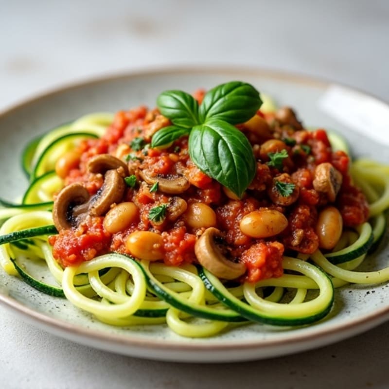 Hearty Mushroom Ragu with Zucchini Noodles