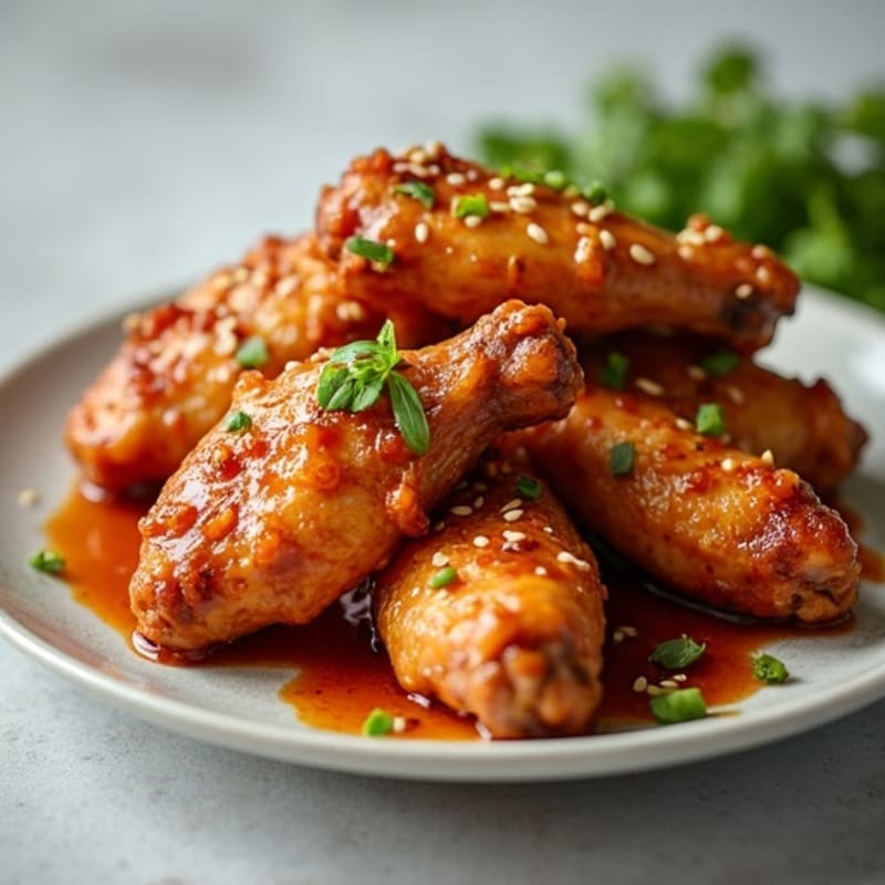 Crispy Baked Honey-Garlic Chicken Wings