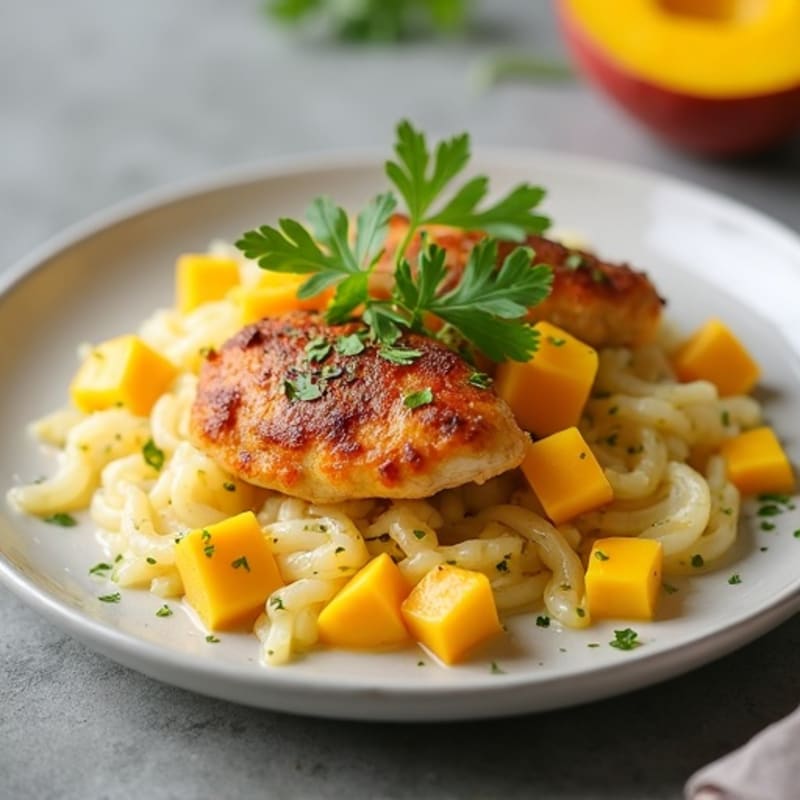 Creamy Mango Coconut Chicken Curry
