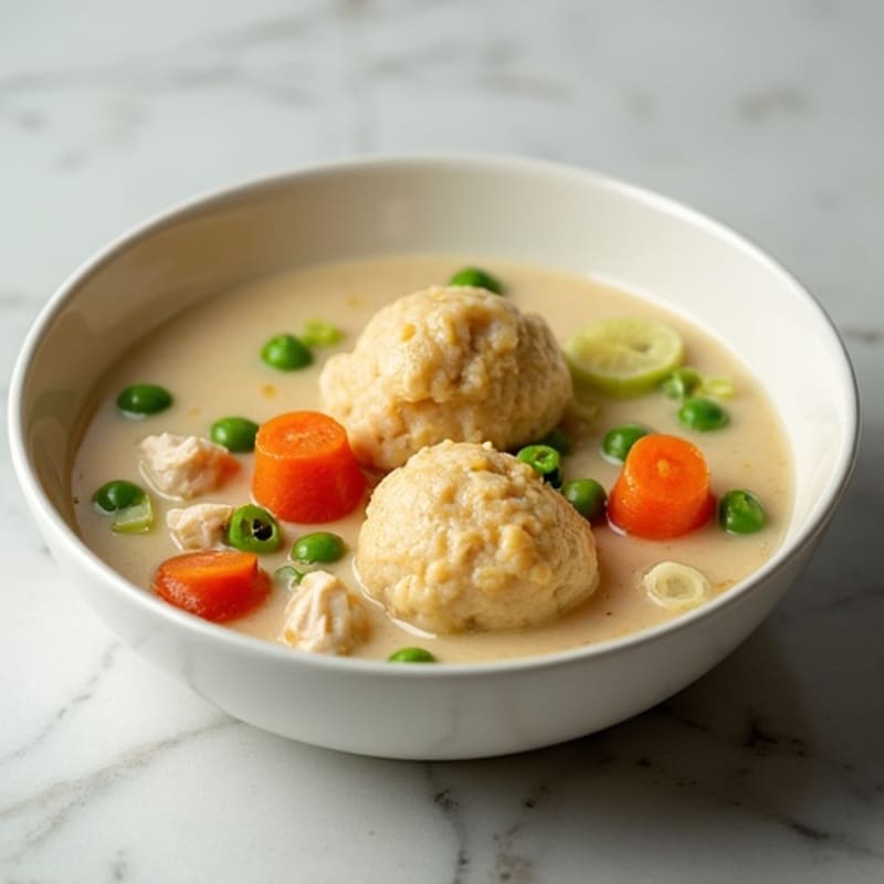 Healthy Creamy Chicken and Dumplings