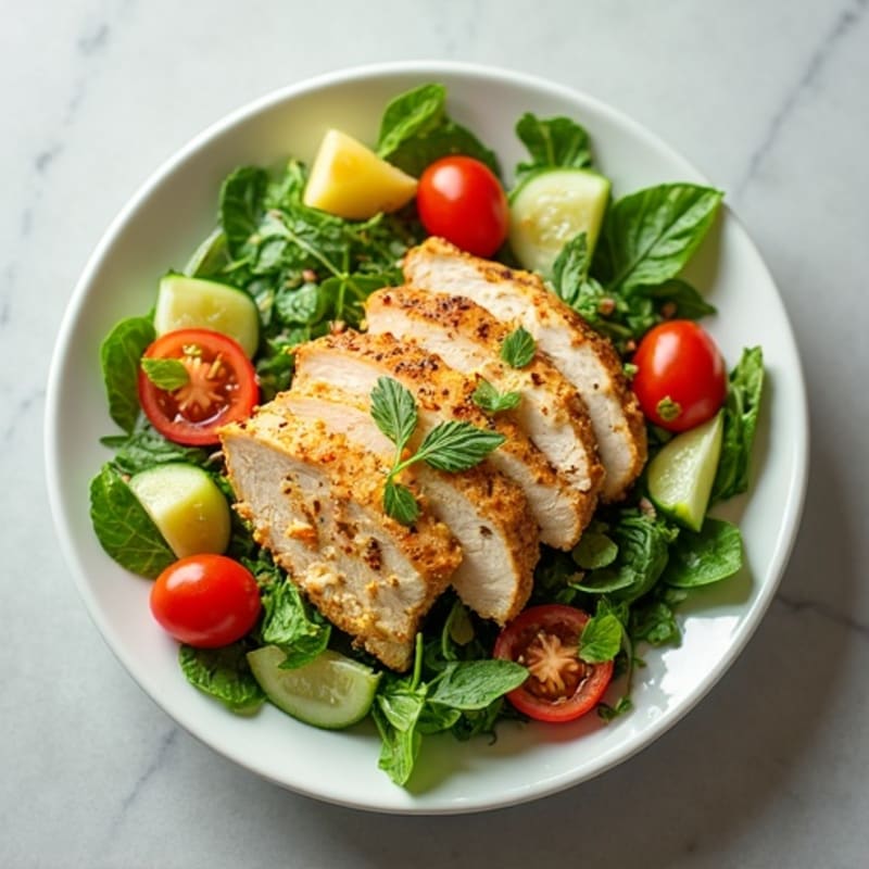 Shredded Chicken and Fresh Herb Salad