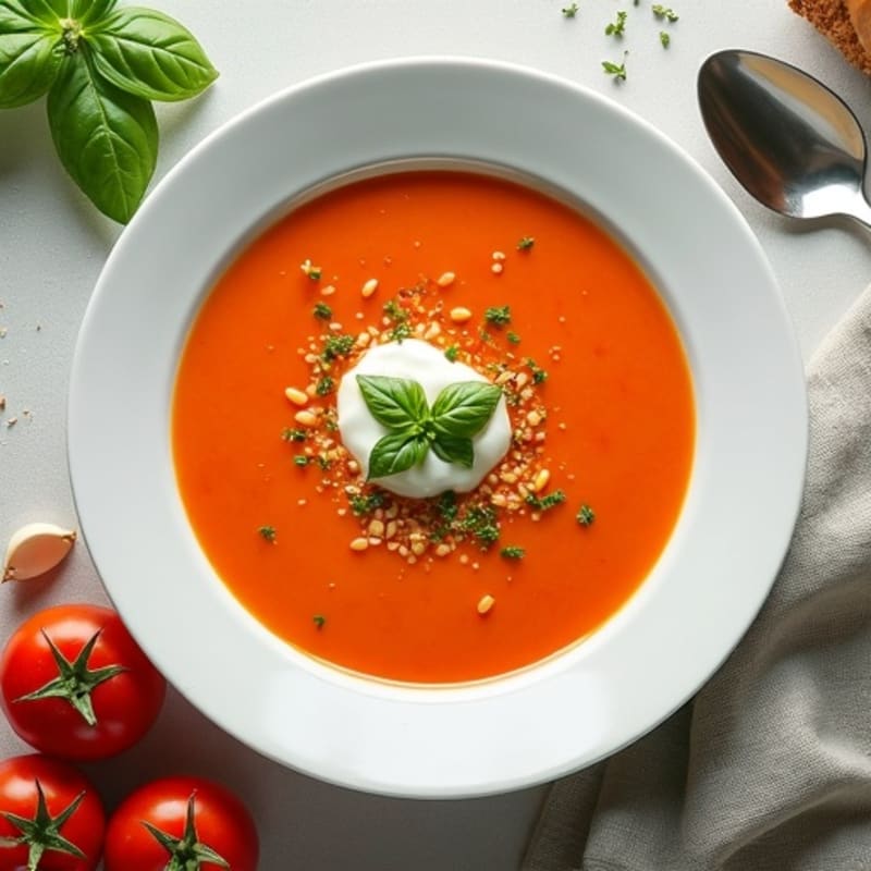 Creamy Roasted Tomato Basil Soup