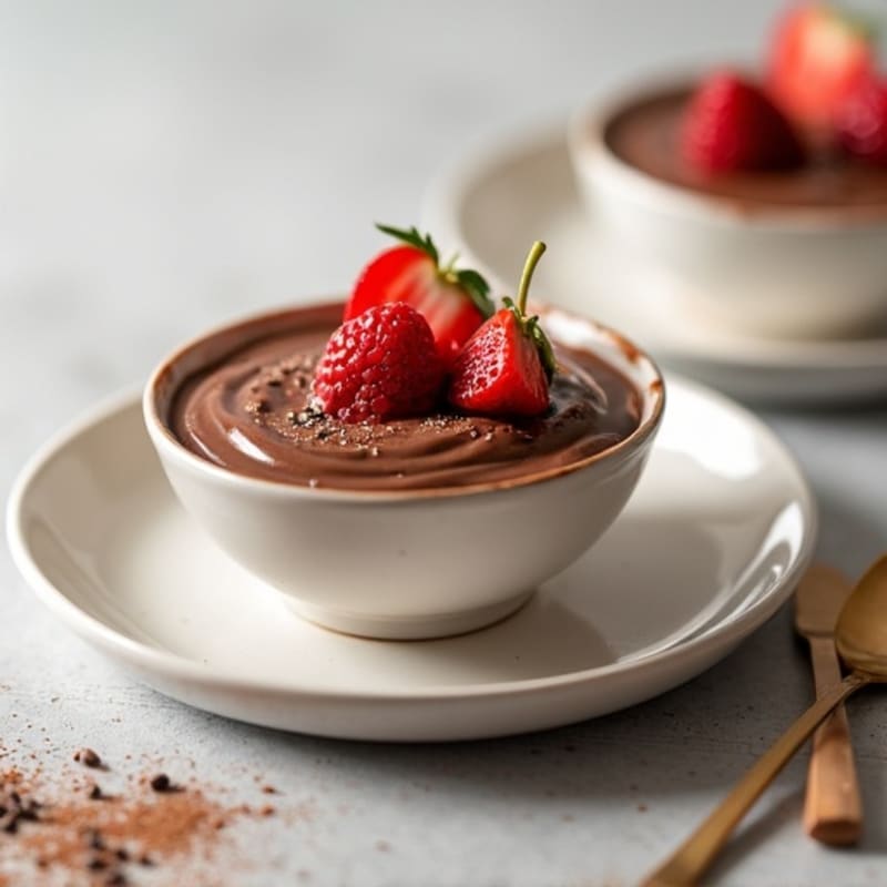 Silky Chocolate Protein Pudding with Greek Yogurt
