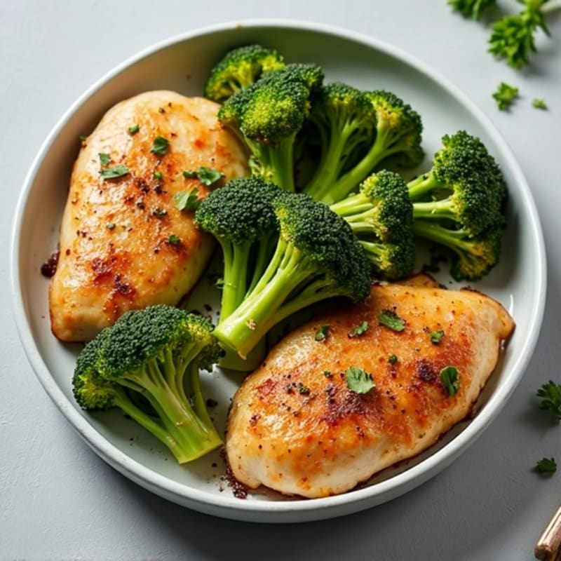Sheet Pan Roasted Chicken with Crispy Broccoli