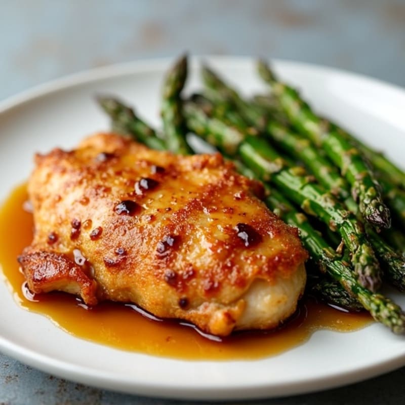 Crispy Teriyaki Chicken with Roasted Asparagus