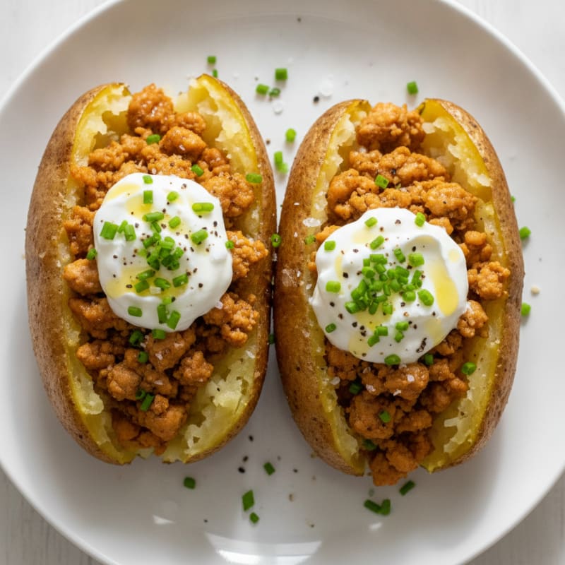 Loaded Baked Potatoes with Chives