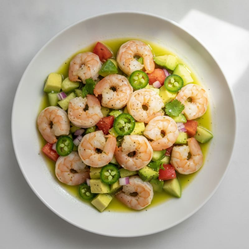 Zesty Shrimp Avocado Ceviche