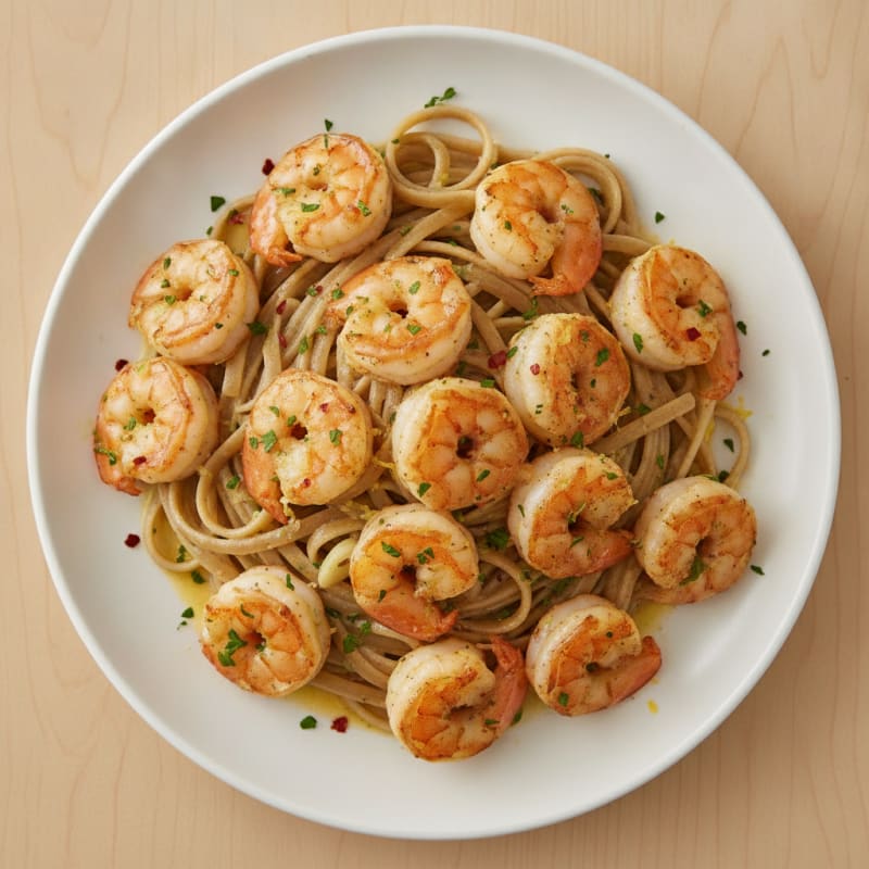 Garlic Butter Shrimp Scampi with Linguine