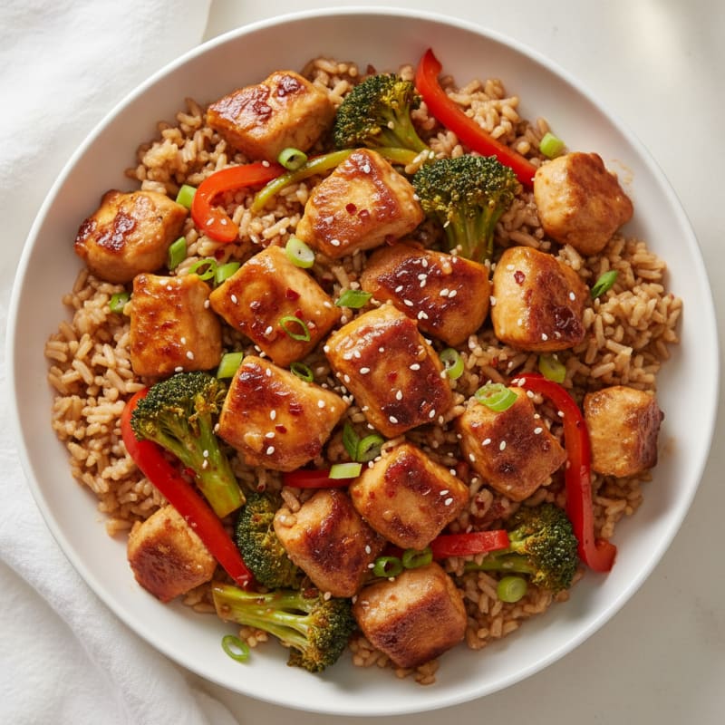 General Tso's Style Chicken Stir-Fry