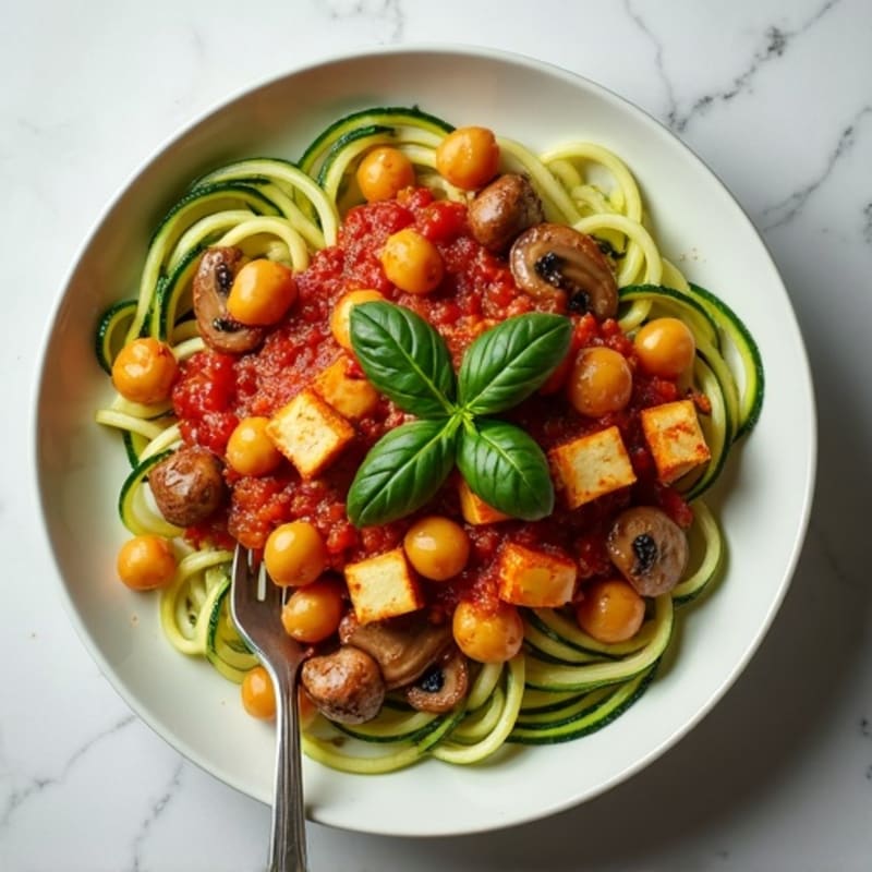 Hearty Mushroom Ragu with Zucchini Noodles